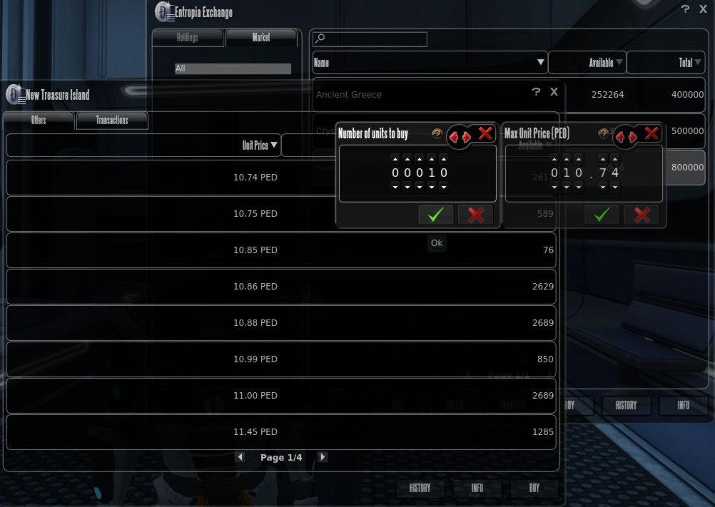 Inventory window Inventory window