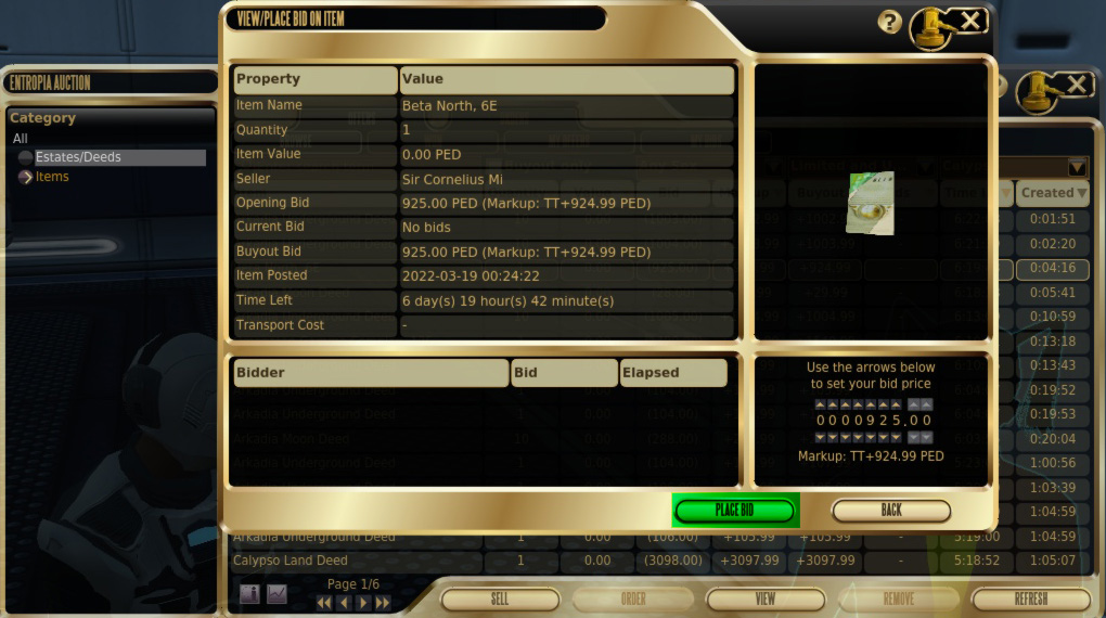 Purchasing deed window Purchasing deed window