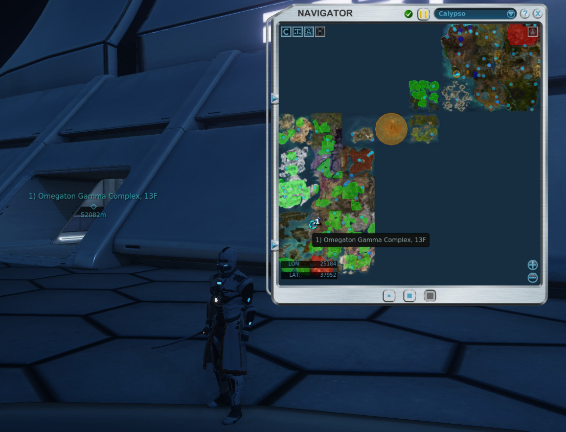 See waypoint window